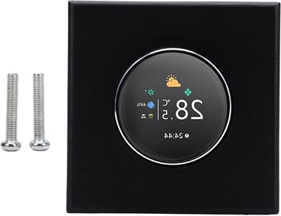 Slimme Knopthermostaat - Intelligente Thermostaat Smart Screen - Temperatuur Regelen - Nauwkeurige Temperatuurregeling - 86 x 86 mm - Wit