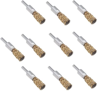 Allecto - Draad Wiel Borstels Kit - 10 Stuks - Voor Roest en Verf