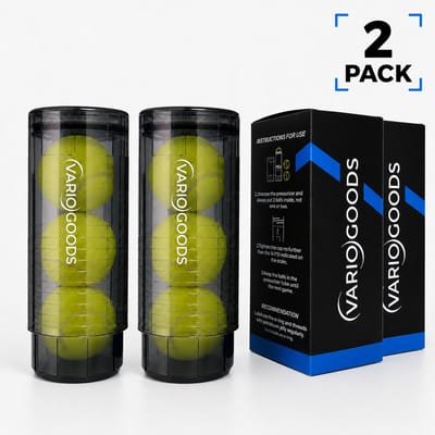 Variogoods - Padelballen Drukregelaar - Padel Tennis Accessoire - Luchtdrukkoker - Ball Saver - Pressurizer - Voor Padel & Tennis Ballen - Verleng Levensduur - Transparant - 2 Stuks