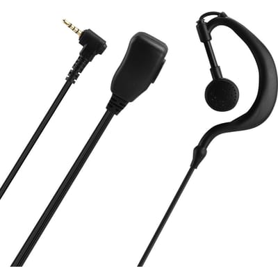 2 STUKS ABS 3.5mm Plug ABS Enkele Oorhaak Oortelefoon Headset voor Radio Walkie Talkie