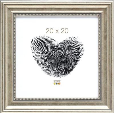 Deknudt Frames fotolijst S45HD1 - zilverkleur - parelbiesje - 20x20 cm