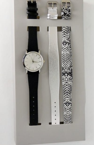 Hetty'S - Apart houtlook horloge - Maat 40 mm -