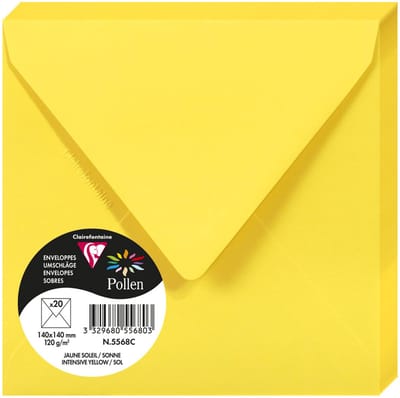Stuifmeel van Clairefontaine enveloppe 140 mm, kersenrood