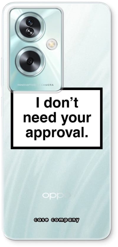 Case Company® - Hoesje geschikt voor Oppo A79 hoesje - Don't need approval - Soft Cover Telefoonhoesje - Bescherming aan alle Kanten en Schermrand