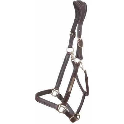 T.de.t Lcvl05 Leather Halter With Anatomical Paardenhoofdstel Bruin Cob