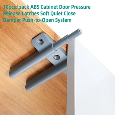 Dailygoods- Demper Push to Open Systeem - 10 Stks/Pack - ABS Kastdeur - Zachte Sluiting - Magnetische Druksluitingen - Eenvoudig te Installeren - Deurvergrendeling