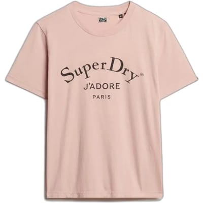 Superdry - Brand Mark T-shirt met relaxte pasvorm - Dames - T-shirts