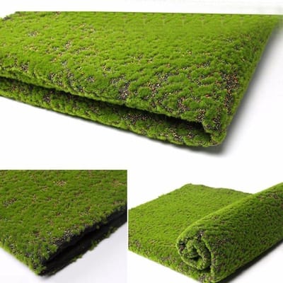 Artificial Moss Mat Fake Grass Carpet, DIY Artificial Grass Landscape Artificial Grass Mats Lawn Rug for Home Backyard Indoor Outdoor Decor (Colorful)