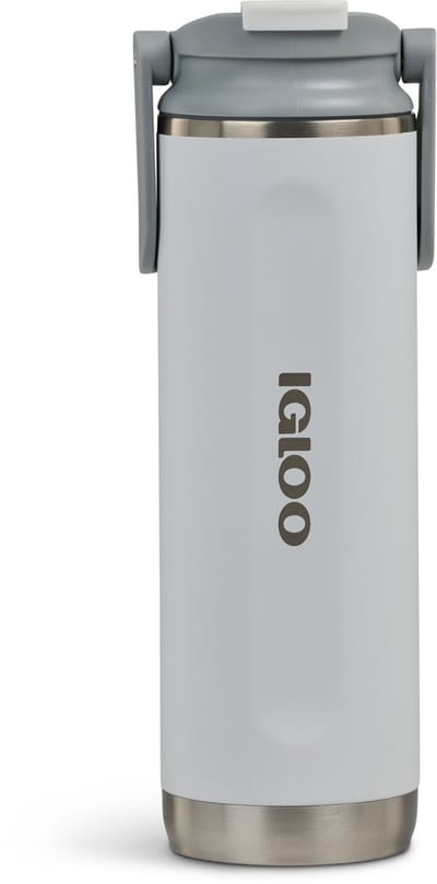 IGLOO - Flip ‘n’ Sip - Drinkfles - Drinkbeker - wit -600ml - Thermosfles