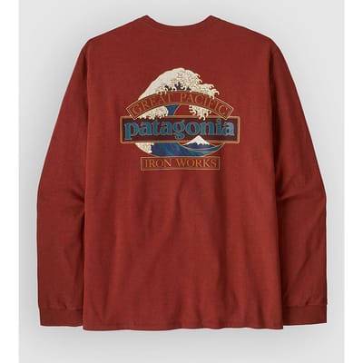 Patagonia Great Waves Responsibili- Longsleeve rood