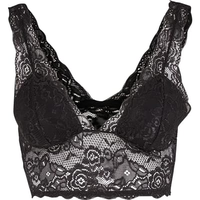Urban Classics - Allover Lace Padded BH - XS - Zwart