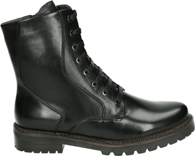 Maripe - G404 - Hoge sneakersVeterbootsDames veterschoenenDames sneakersHalf-hoge schoenen - Kleur: Zwart - Maat: 38
