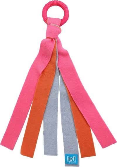 lief! Girls - hondenspeelgoed - ring met fleece - Lengte: 35 cm