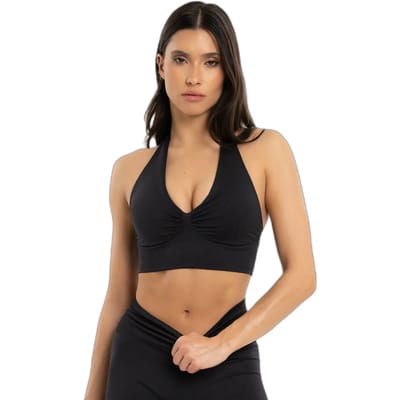 Dames halterbeha Gym Glamour Seamless open back