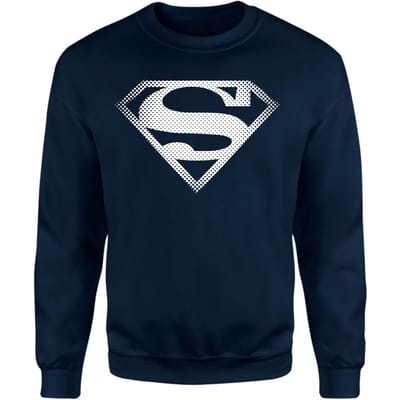 Superman Spot Logo Sweatshirt - Navy - XS