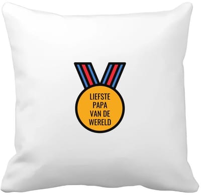 Akyol - liefste papa van de wereld Kussen hoes - Papa - de liefste vader - vader cadeautjes - vaderdag - verjaardagscadeau - verjaardag - cadeau - geschenk - kado - gift - vader artikelen - 40 bij 40 cm