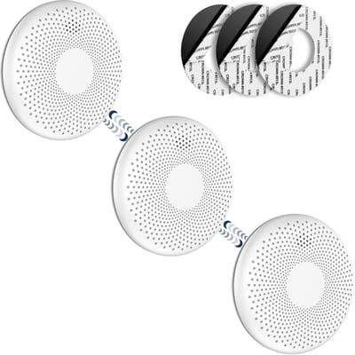 SAVS CS11R Draadloos koppelbare combimelder 3-pack - SafeLink - Rook en koolmonoxide - 10 Jaar batterij - Geen LED lampje - Rookmelder en koolmonoxidemelder met extra dun design - Rook én CO melder koppelbaar - Montage zonder boren