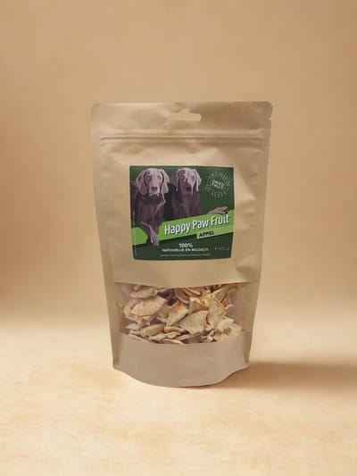 Happy Paw Fruit - Gedroogde appelstukjes - Gedroogde appel stukjes - 100 gram