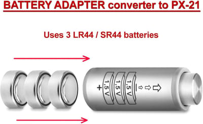 Batterijadapter met 10 LR44 Batterijen voor Praktica en Oude Camera's - Vervanging voor PX21