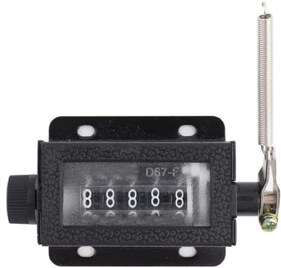 Handmatige Tally Teller 5 Cijfers Mechanische Teller - Resettable Nulstelbare Slagteller