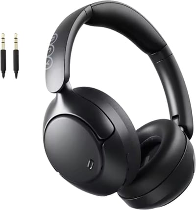 NordHaus Draadloze Koptelefoon - ANC Over-Ear Headset - Hi-Res Audio met LDAC - Bluetooth 5.4 - 55 Uur Batterijduur Zwart