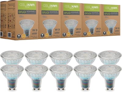 Dimmbare GU10 LED Lampen 6W Warmwit 2700K - Vervang 50W Halogeen met 580lm Lichtopbrengst en 38° Stralingshoek