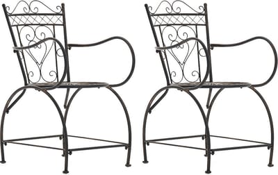 CLP Sheela Set van 2 Tuinstoelen bronzen