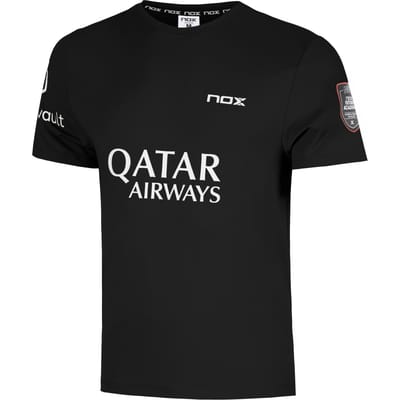 Nox Sponsors At10 T-shirt Met Korte Mouwen Zwart M Man