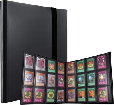 Verzamelmap - Binder voor 480 Kaarten - 12 Pocket Binder Insteekhoes - Premium Map Verzamelkaarten - Kaartenhouder - Binder - Kaartenalbum geschikt voor Pokémon en andere verzamelkaarten - Zwart