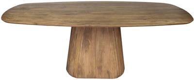 Luxe Eetkamertafel Ovaal Mangohout - Eetkamer Tafel (215x105x77 cm) - Salontafel Industrieel Landelijk Mangohout - Salon Tafel Mangohout - Koffietafel - Woonkamertafel
