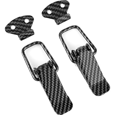 Paar Autobumpers Kofferbak Klep Snelontgrendelingsbevestigingen Haakslot Clips Auto Vrachtwagen Buitenaccessoires Koolstofvezel S