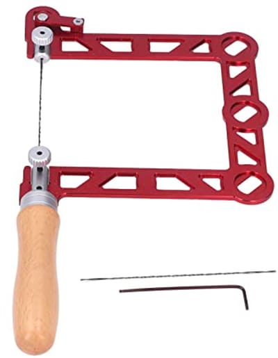 Juwelierzaagframe voor Houtbewerking en Metaalbewerking - U-vormige Zaag met Houten Handvat voor DIY Creaties