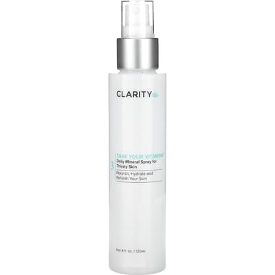 ClarityRx, Take Your Vitamins, Daily Mineral Spray for Dry Skin, 4 fl oz (120 ml) white