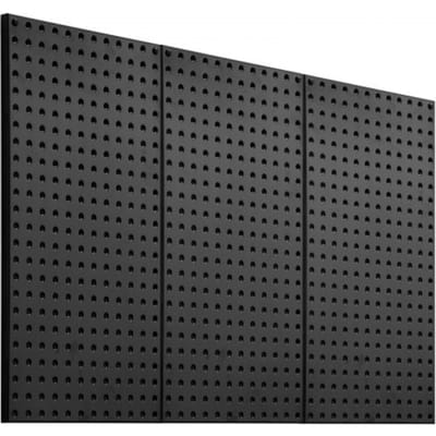 VEVOR Gereedschapswand, 61 x 30 cm, set van 3, stalen wandorganizer met prikbord, gereedschapsbord voor woonkamer, garage, gereedschapsopslag, werkbank, kantoororganisatie, hobbykamer, keuken, huis, zwart