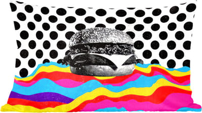 Sierkussens - Kussentjes Woonkamer - 60x40 cm - Hamburger - Stippen - Golven - Kleuren