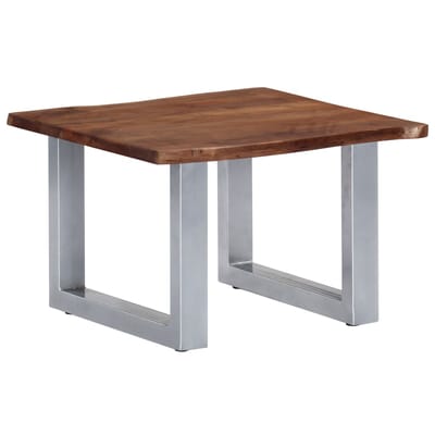 vidaXL - Salontafel - met - natuurlijke - randen - 60x60x40 - cm - acaciahout