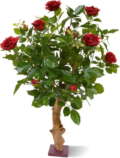 Kunstroos op stam 75cm - rood