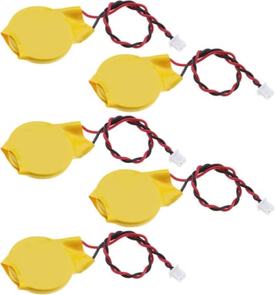 5 Stuks 3V CR2032 BIOS CMOS Batterij met Draad Leads en Connector voor Elektronische Apparaten