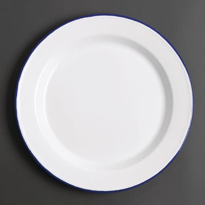 Olympia 6 stuks | Geemailleerd dinerbord 24,5cm