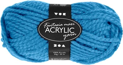 Fantasia Acrylgaren, L: 35 M, Maxi, turquoise, 50 gr/ 1 bol
