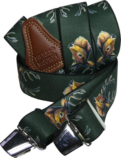 Pierre Mouton - Bretel - Herten Bretel - Volwassenen - Sterke Clips - 140cm - 35mm - XL - XXL