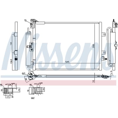 Condensator, airconditioning NISSENS 940142