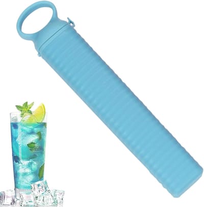 IJsblokvormen - IJsblokjesmaker Vriesvorm - Dranken Koelen - Eenvoudig Uitneembaar - 24 x 4 x 4 cm - Blauw