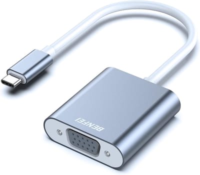 BENFEI - USB-C naar VGA Adapter - Full HD 1080P - C Male naar VGA Female