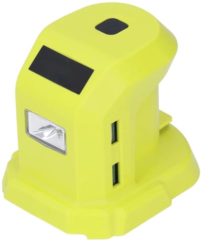 Dailygoody - Batterijadapterconverter - Dubbele USB-poorten - Veilig en stabiel - 18V 14.4V - Oplader en Converters - Ideaal voor mobiel gebruik - Com...