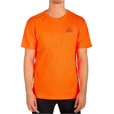 Kappa Heren Normaal T-Shirt (Oranje)