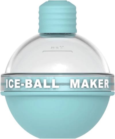 Without Lemon - Ice Ball Maker - 1 stuk - Siliconen Ronde ijsblok vorm - 6CM - Duurzaam - Kleur: Blauw