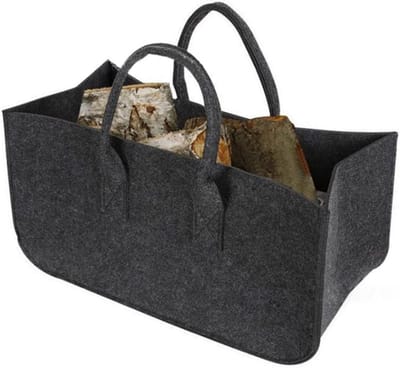 Opbergmanden Vilt - Tote tas - Huis Opruimen - Grote Capaciteit - 50x25x25 cm - Donkergrijs