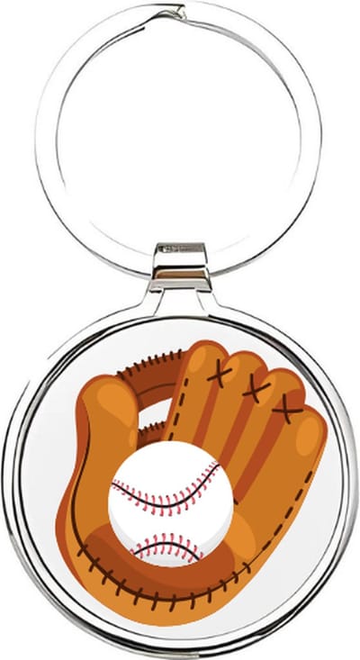 Akyol - Honkbal Sleutelhanger - honkbal - Honkballers - Cadeau - Sport sleutelhanger - sport - Honkbal - Baseball - sleutelhanger voor honkballers - slagbal - sleutelhanger voor jongens - sleutelhanger van een honkbal - 4 x 7,5 CM