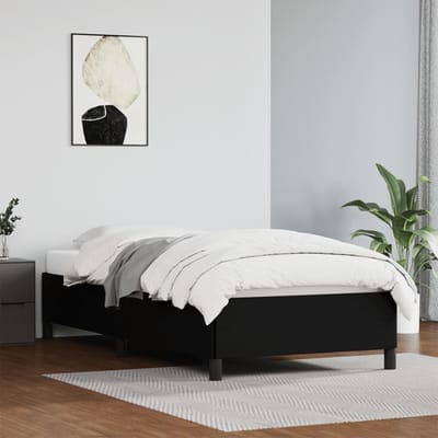 vidaXL - Bedframe - kunstleer - zwart - 80x200 - cm